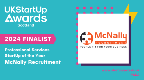 McNally Recruitment shortlisted for UK StartUp Award (Scotland) 2024